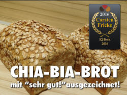 2016 Carsten Fricke IQ Back 2016 IQ Back 2016 CHIA-BIA-BROT mit “sehr gut!”ausgezeichnet!